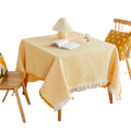 Cotton Linen Waffle Tablecloth