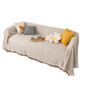 Waffle Knit Sofa Cover & Throw