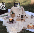 French Outdoor Picnic Blanket, Moisture-Proof Camping Mat for Beach & Park
