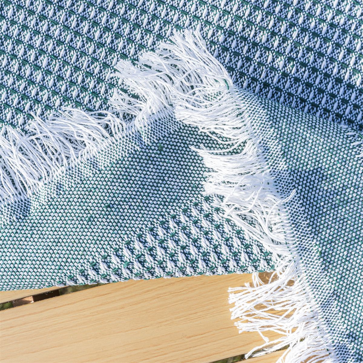 Cotton Picnic Blanket, Washable Camping Mat for Beach, Park & Lawn